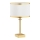 Argon 8029 - Lámpara de mesa ABBANO 1xE27/15W/230V latón/blanco