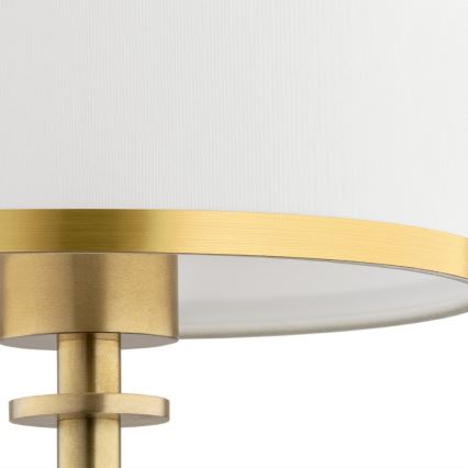 Argon 8029 - Lámpara de mesa ABBANO 1xE27/15W/230V latón/blanco