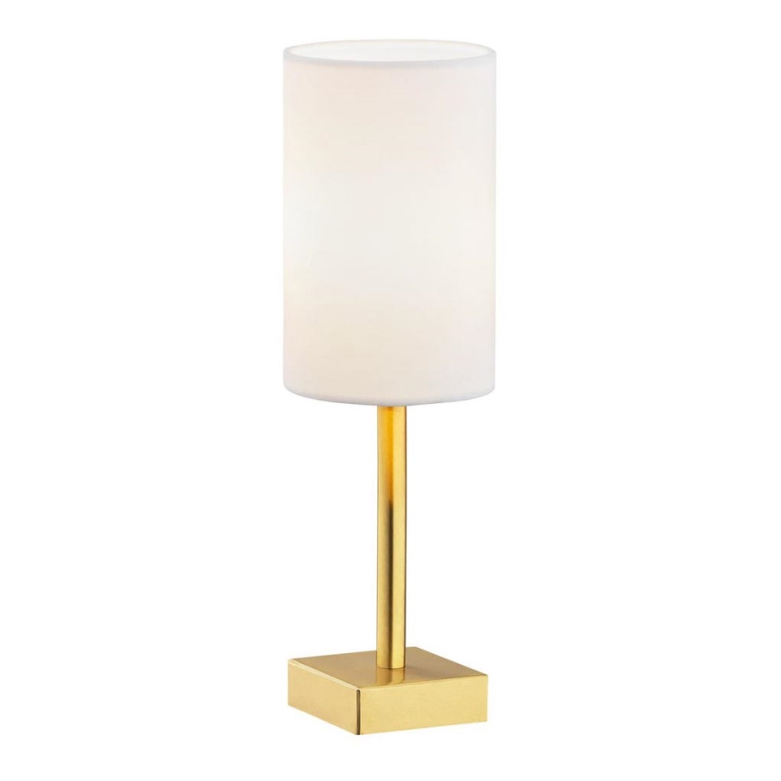 Argon 8030 - Lámpara de mesa ABRUZZO 1xE14/7W/230V latón/blanco