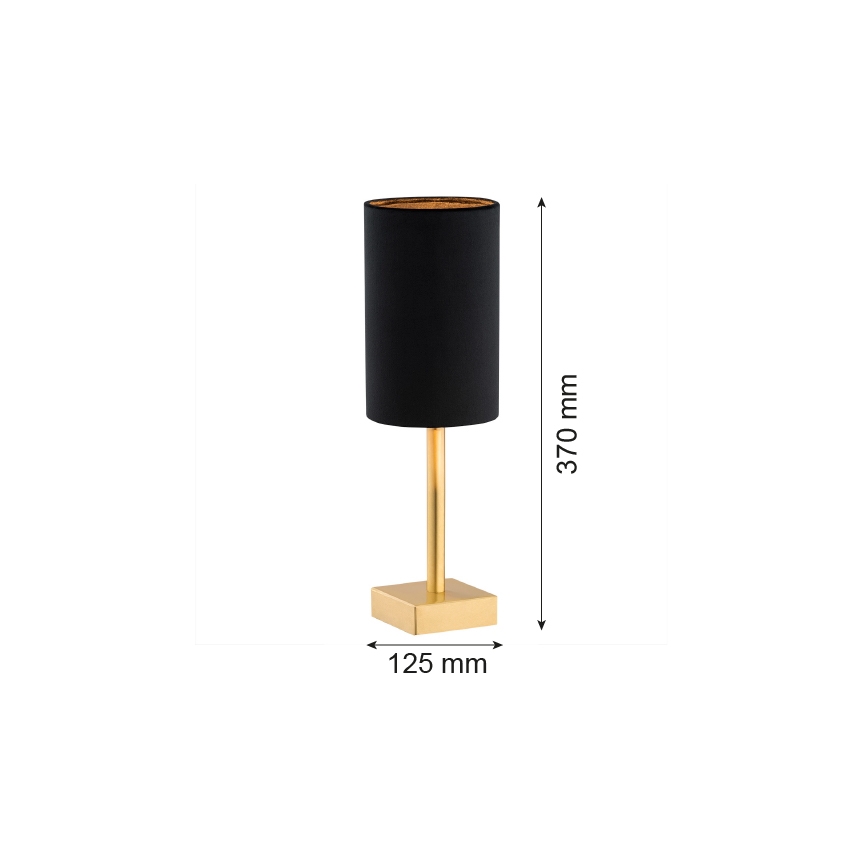 Argon 8031 - Lámpara de mesa ABRUZZO 1xE14/7W/230V latón/negro