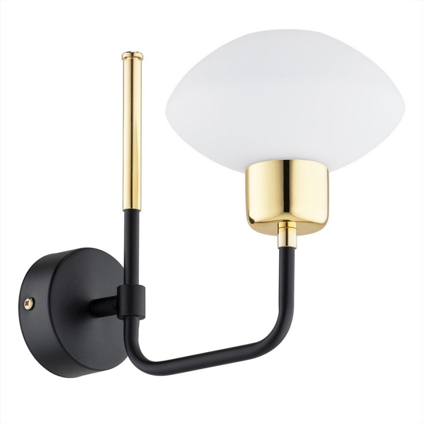 Argon 8032 - Aplique RAVELLO 1xE14/15W/230V negro/dorado