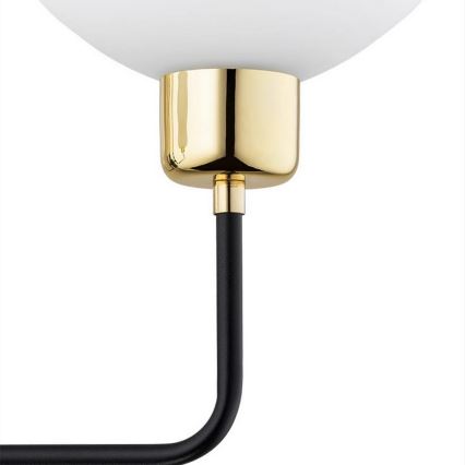 Argon 8032 - Aplique RAVELLO 1xE14/15W/230V negro/dorado