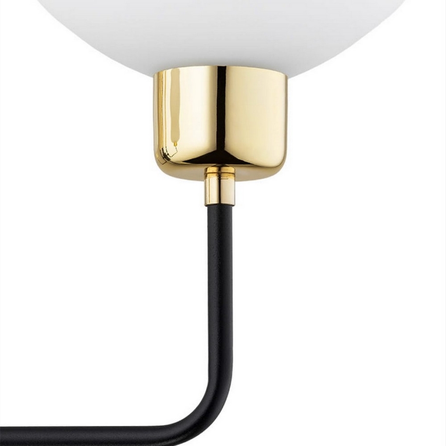 Argon 8032 - Aplique RAVELLO 1xE14/15W/230V negro/dorado