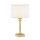 Argon 8047 - Lámpara de mesa ABBANO 1xE27/15W/230V latón/blanco