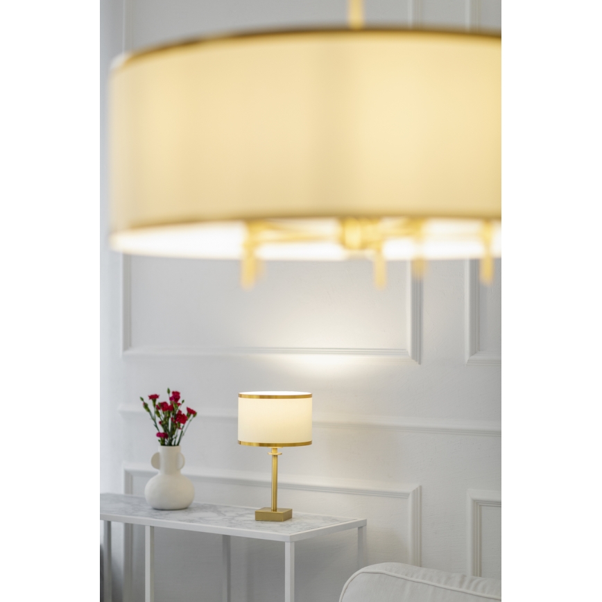 Argon 8049 - Lámpara de mesa ABBANO 1xE27/15W/230V latón/negro
