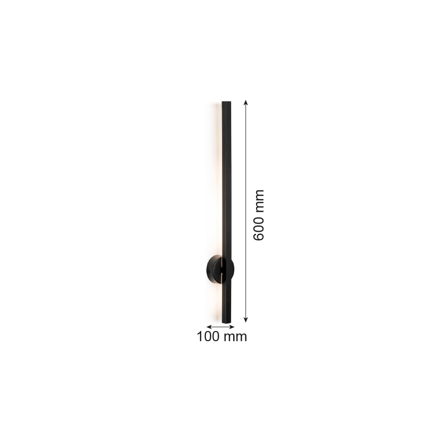 Argon 8052 - Aplique LED ASSE LED/6W/230V negro