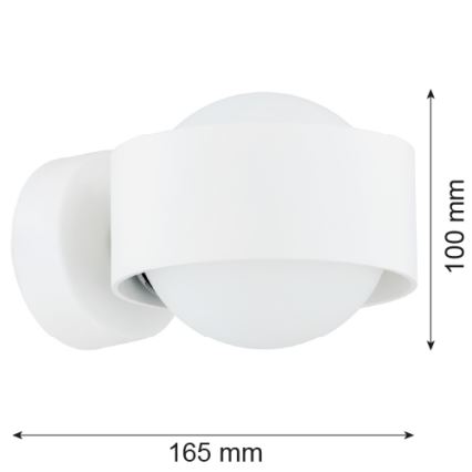 Argon 8057 - Aplique MASSIMO PLUS 1xG9/6W/230V blanco