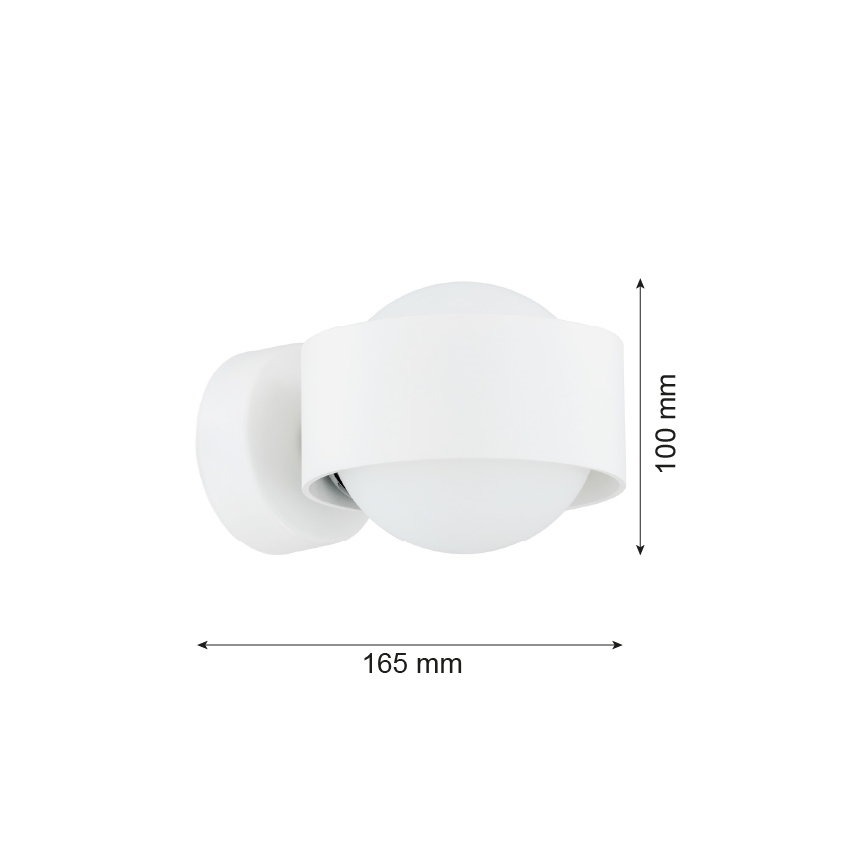 Argon 8057 - Aplique MASSIMO PLUS 1xG9/6W/230V blanco
