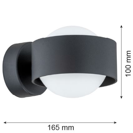 Argon 8059 - Aplique MASSIMO PLUS 1xG9/6W/230V negro