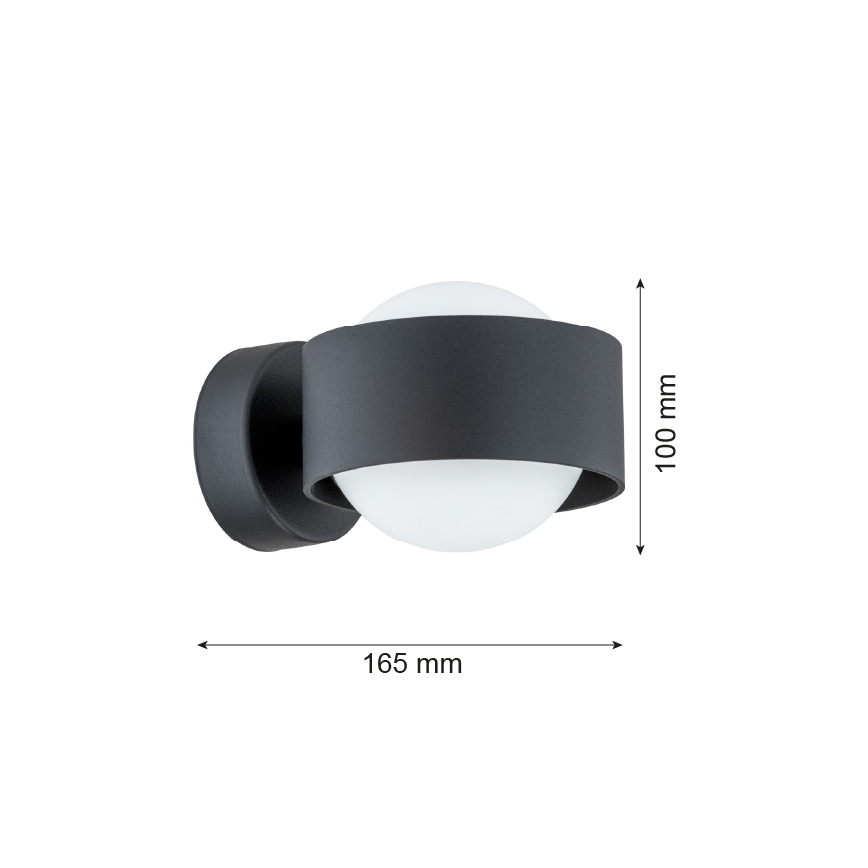 Argon 8059 - Aplique MASSIMO PLUS 1xG9/6W/230V negro