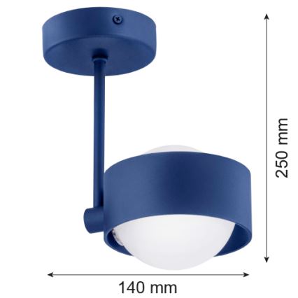 Argon 8062 - Lámpara colgante MASSIMO PLUS 1xG9/6W/230V azul