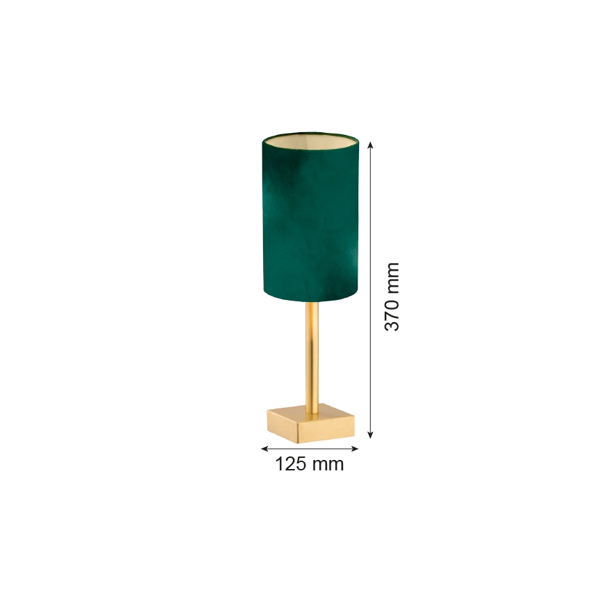 Argon 8108 - Lámpara de mesa ABRUZZO 1xE14/7W/230V latón/verde