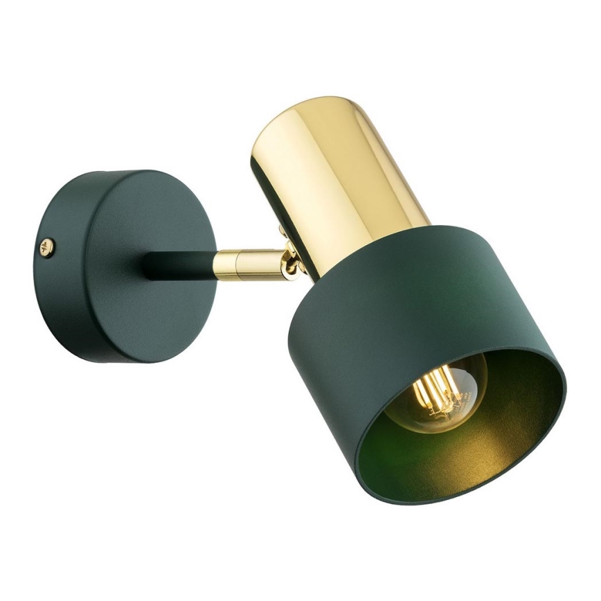 Argon 8111 - Foco de pared DORIA 1xE27/15W/230V verde/latón