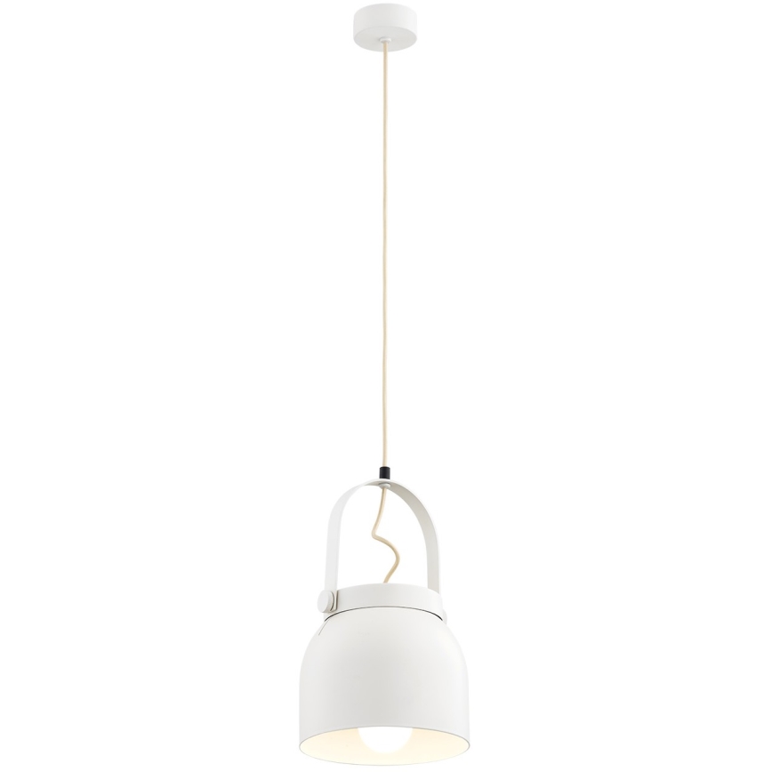 Argon 8280 - Lámpara colgante LOGAN 1xE27/15W/230V diá. 20 cm blanco