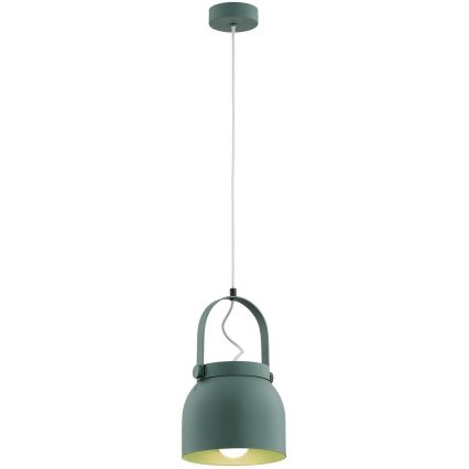Argon 8283 - Lámpara colgante LOGAN 1xE27/15W/230V diá. 20 cm verde
