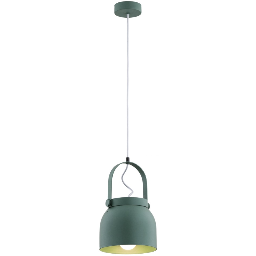 Argon 8283 - Lámpara colgante LOGAN 1xE27/15W/230V diá. 20 cm verde
