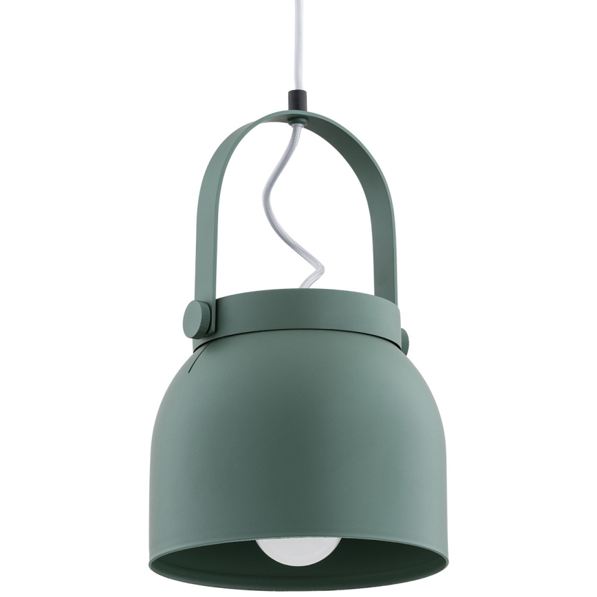 Argon 8283 - Lámpara colgante LOGAN 1xE27/15W/230V diá. 20 cm verde