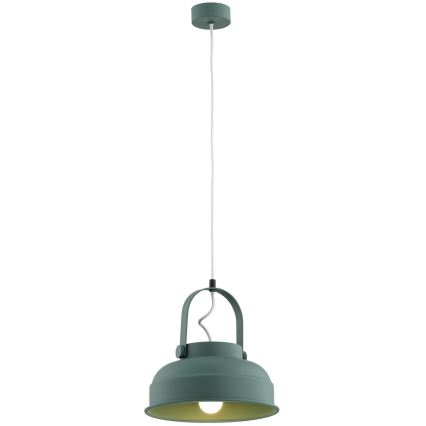 Argon 8287 - Lámpara colgante DAKOTA 1xE27/15W/230V verde
