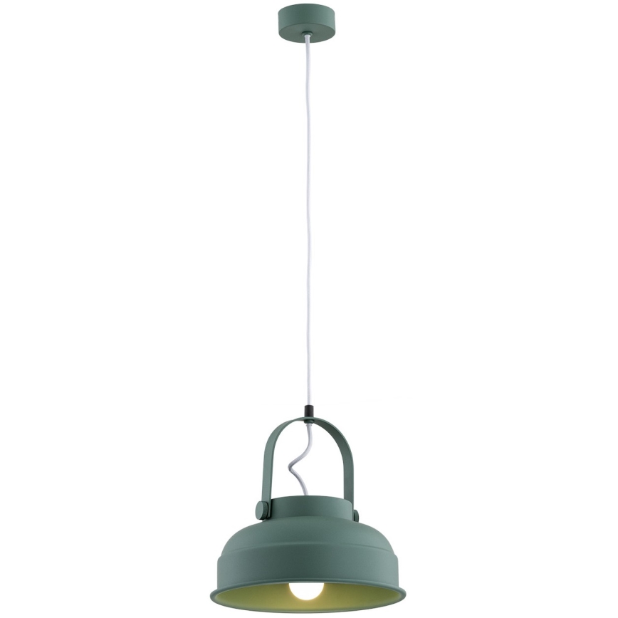 Argon 8287 - Lámpara colgante DAKOTA 1xE27/15W/230V verde