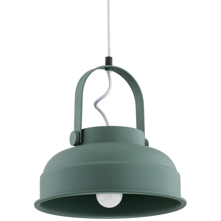 Argon 8287 - Lámpara colgante DAKOTA 1xE27/15W/230V verde