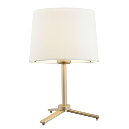 Argon 8318 - Lámpara de mesa CAVALINO 1xE27/15W/230V 39 cm color crema/dorado