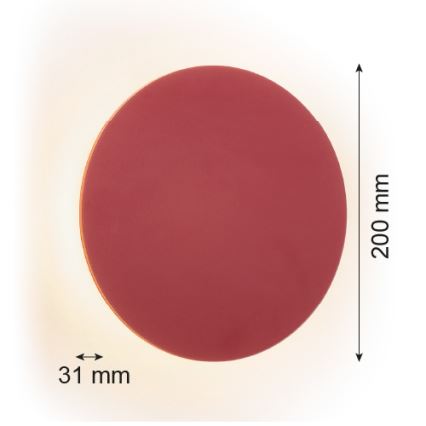 Argon 8321 - Aplique LED OREGON PLUS LED/4,5W/230V 3000K 20 cm rojo