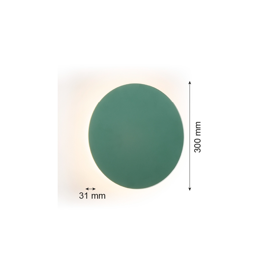Argon 8325 - Aplique LED OREGON PLUS LED/6W/230V 3000K 30 cm Verde