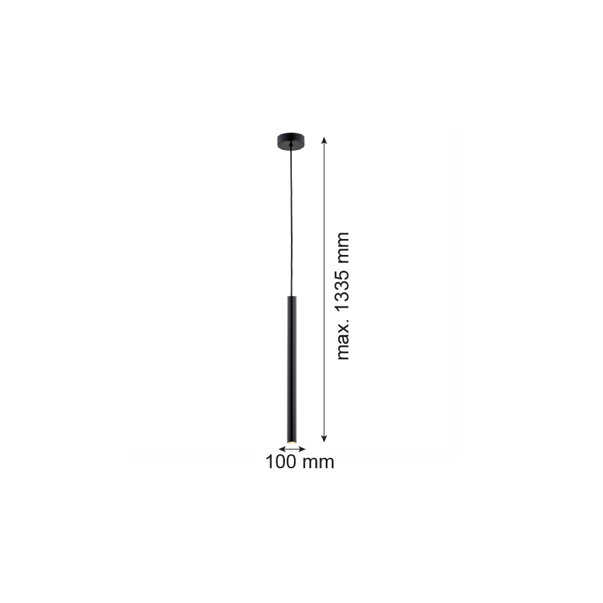 Argon 8329 - Lámpara LED colgante RIO LED/4,2W/230V 3000K negro