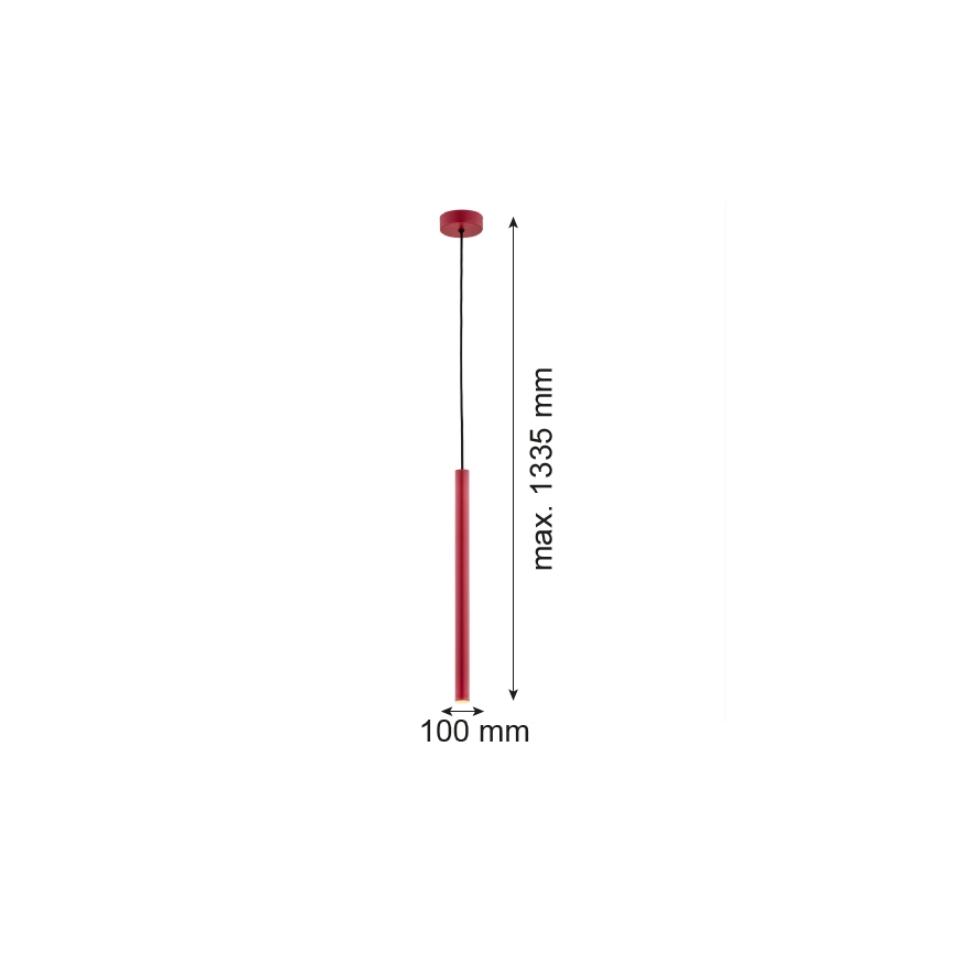Argon 8331 - Lámpara LED colgante RIO LED/4,2W/230V 3000K rojo