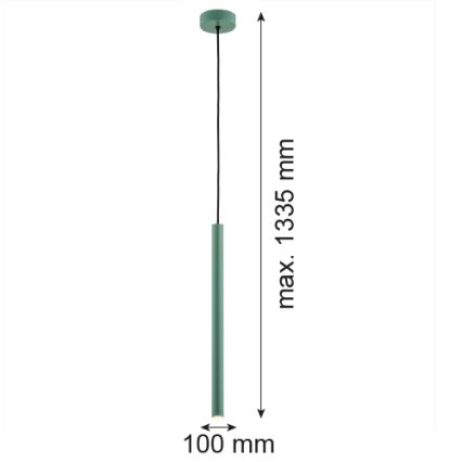 Argon 8333 - Lámpara LED colgante RIO LED/4,2W/230V 3000K Verde