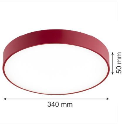 Argon 8334 - Plafón LED TIAMO LED/22W/230V 4000K rojo