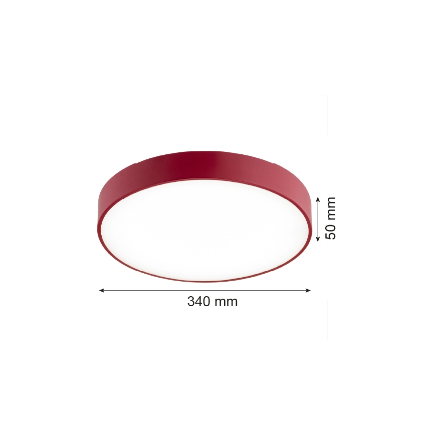 Argon 8334 - Plafón LED TIAMO LED/22W/230V 4000K rojo