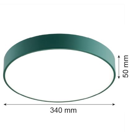 Argon 8335 - Plafón LED TIAMO LED/22W/230V 4000K Verde