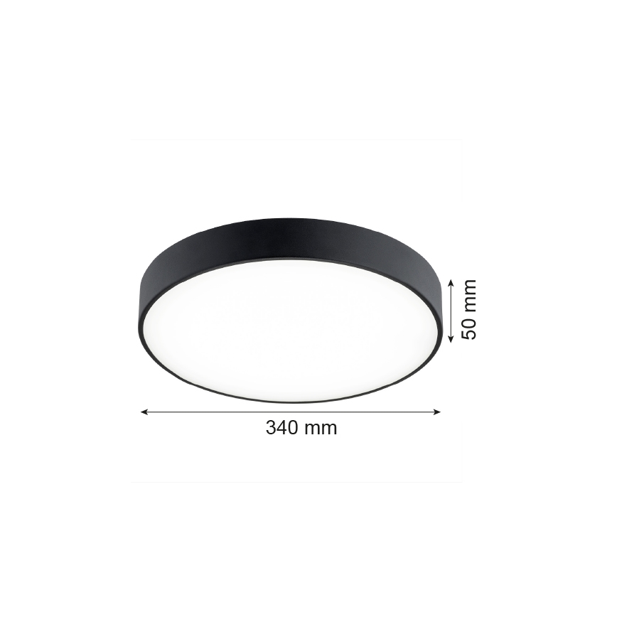 Argon 8348 - Plafón LED TIAMO LED/22W/230V 4000K negro