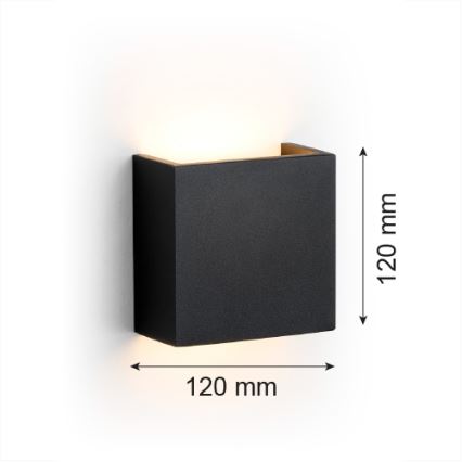 Argon 8359 - Aplique LED GENT LED/3,6W/230V 3000K negro