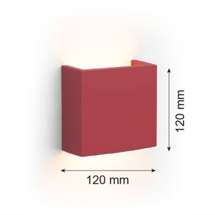 Argon 8361 - Aplique LED GENT LED/3,6W/230V 3000K rojo