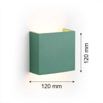 Argon 8362 - Aplique LED GENT LED/3,6W/230V 3000K verde