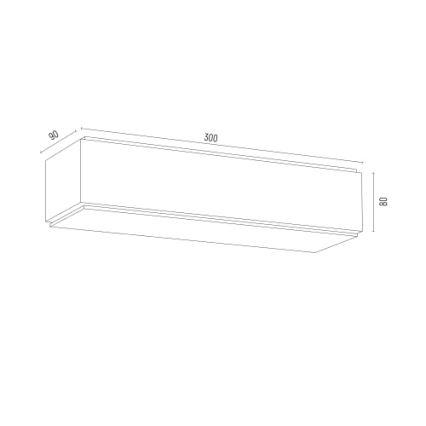 Argon 8366 - Aplique CARLSON 1xE27/15W/230V 30 cm negro