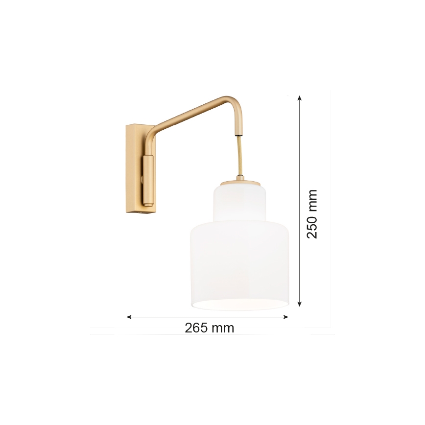 Argon 8371 - Aplique DIUNA 1xE27/15W/230V dorado