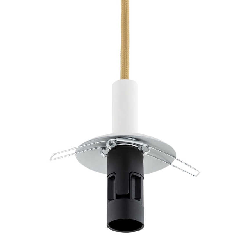 Argon 8451 - Lámpara colgante ALMIROS 1xE14/7W/230V diá. 12 cm alabastro blanco/dorado