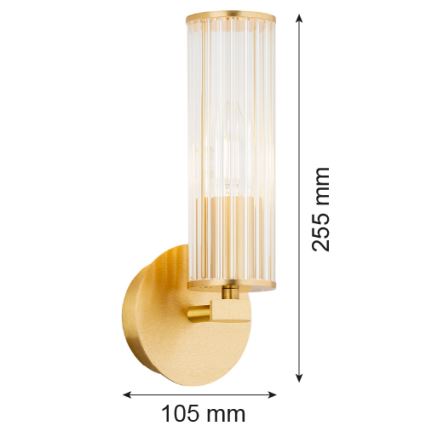 Argon 8497 - Aplique HAMPTON 1xE14/7W/230V dorado