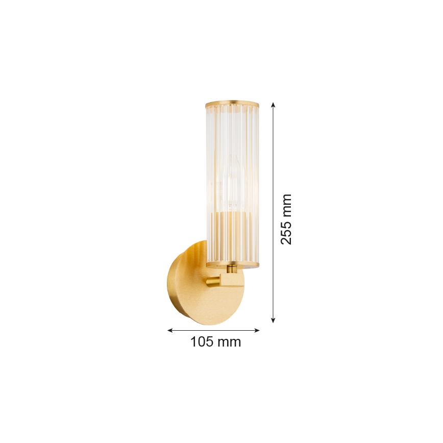 Argon 8497 - Aplique HAMPTON 1xE14/7W/230V dorado