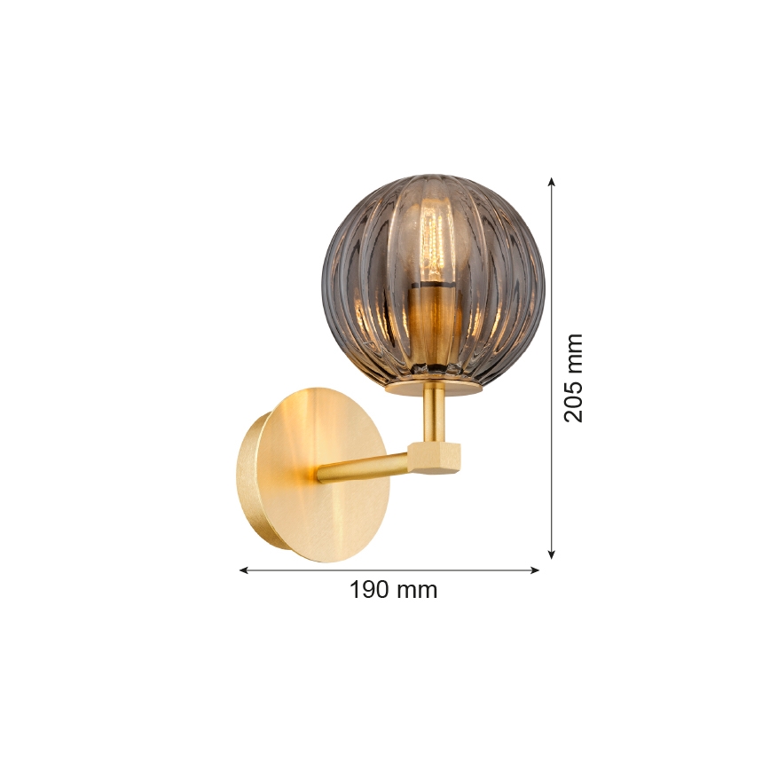 Argon 8508 - Aplique PALOMA 1xE14/7W/230V dorado/negro