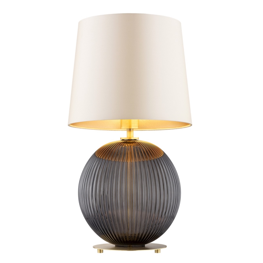 Argon 8538 - Lámpara de mesa HAMILTON 1xE27/15W/230V 54 cm color crema/negro