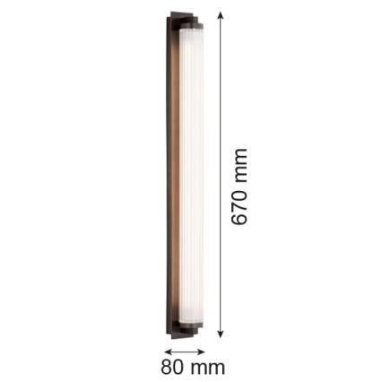 Argon 8623 - Aplique LED HAMPTON LED/34W/230V 3000K negro