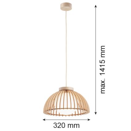 Argon 8634 - Lámpara colgante TRE 1xE27/15W/230V