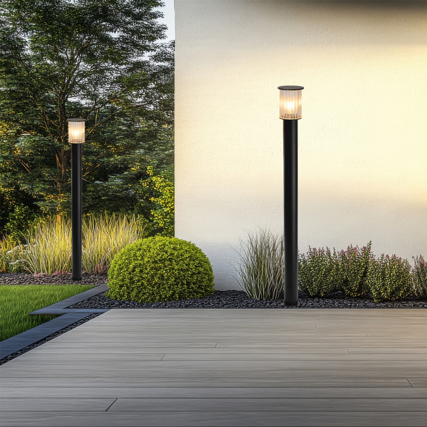 Argon 8750 - Lámpara de exterior NORFOLK 1xE27/15W/230V IP44 124cm negro