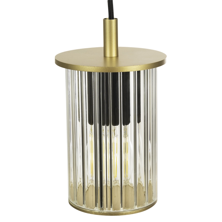 Argon 8755 - Lámpara colgante exterior NORFOLK 1xE27/15W/230V IP44 dorado