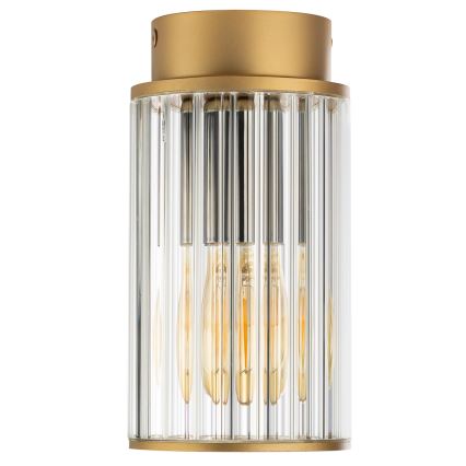 Argon 8774 - Plafón de exterior NORFOLK 1xE27/15W/230V IP44 dorado