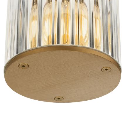 Argon 8774 - Plafón de exterior NORFOLK 1xE27/15W/230V IP44 dorado